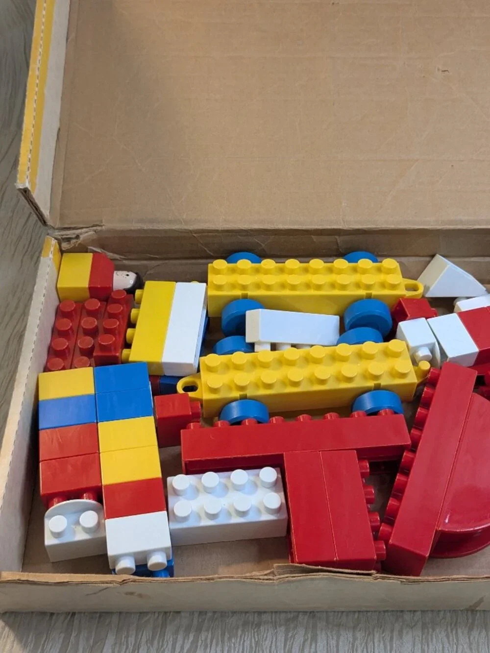Giant Loc Bloc Complete Vintage Loc Blocs Original Box ENTEX No 1041 Pre School